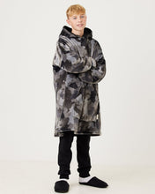 Load image into Gallery viewer, Snuggz Original - Grey Camo Adult Hooded Blanket
