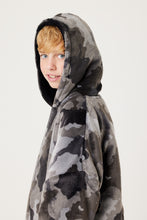 Load image into Gallery viewer, Snuggz Original - Grey Camo Adult Hooded Blanket
