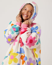 Load image into Gallery viewer, Snuggz Original - Flower Power Hooded Blanket for Kids
