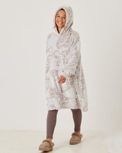 Load image into Gallery viewer, Snuggz Lite - Snow Leopard Adult Hooded Blanket
