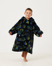 Load image into Gallery viewer, Snuggz Original - Gamer Print Hooded Blanket for Kids
